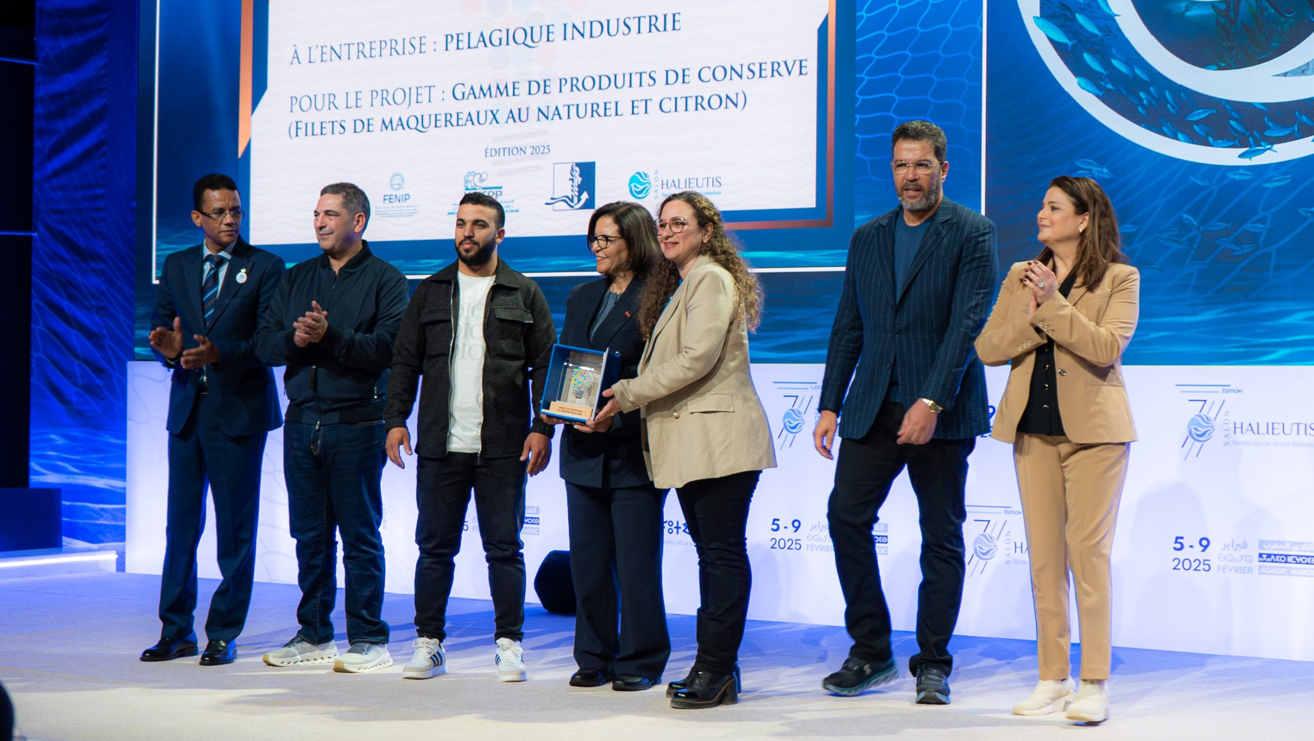جوائز الابتكار للصناعات السّمكية : تتويج شركة Pélagique Industrie عن منتوجها من مُعَلَّبَات دلفي جوائز الابتكار للصناعات السّمكية : تتويج شركة Pélagique Industrie عن منتوجها من مُعَلَّبَات دلفي
