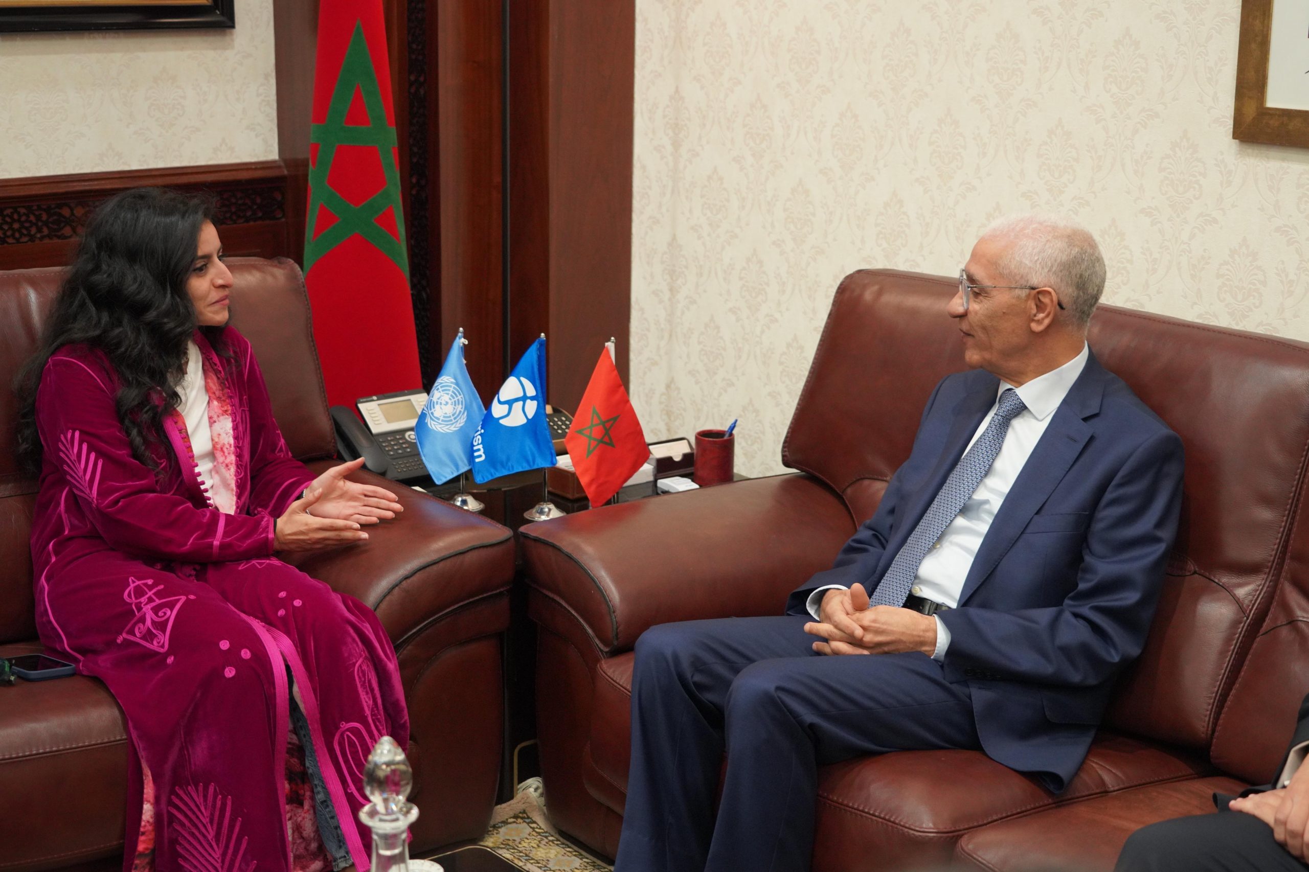 رئيس مجلس النواب يجري مباحثات مع الأمينة العامة لمنظمة الأمم المتحدة للسياحة