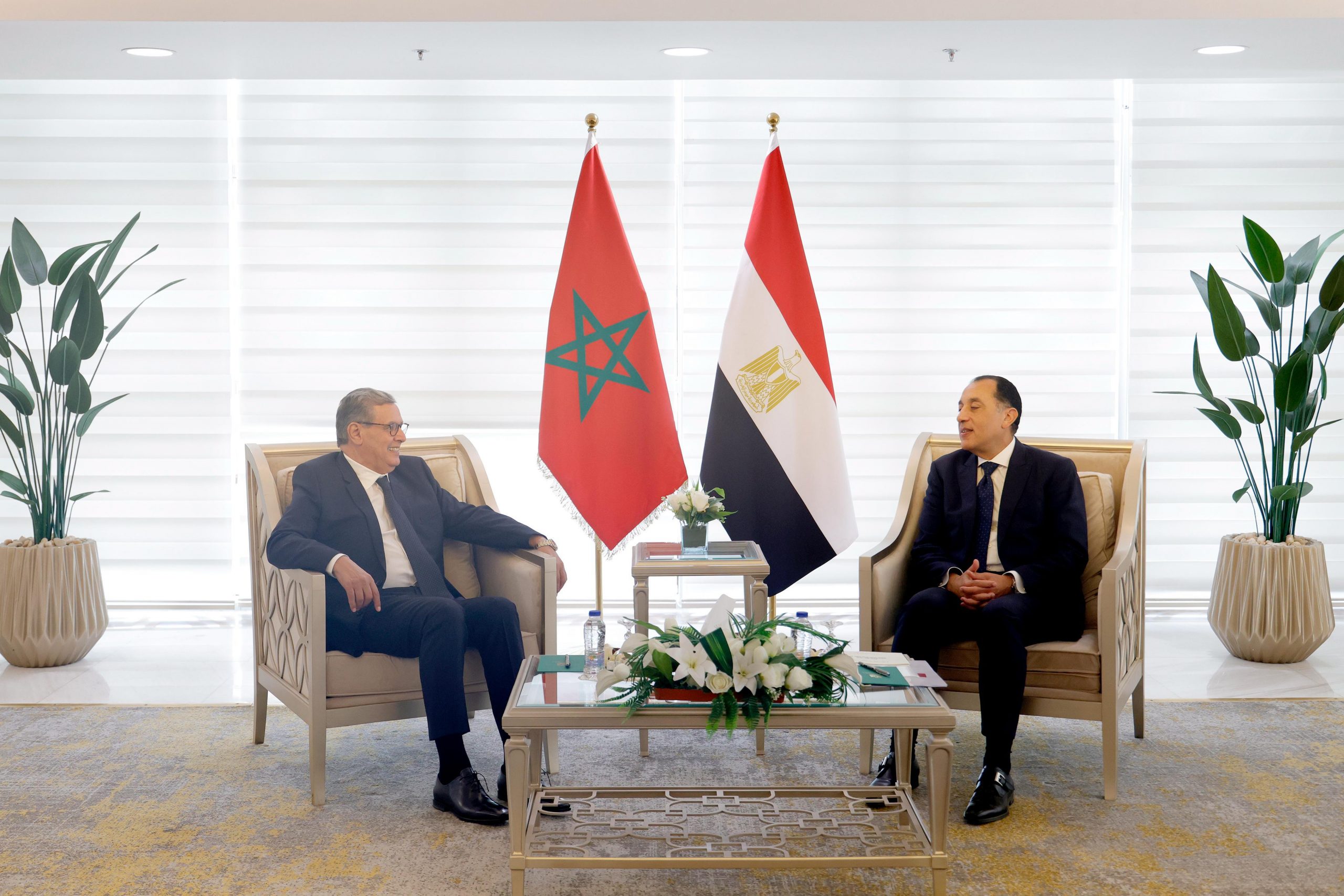 الدورة الأولى للجنة التنسيق والمتابعة المغربية – المصرية .. السيد أخنوش يتباحث بالقاهرة مع نظيره المصري الدورة الأولى للجنة التنسيق والمتابعة المغربية – المصرية .. السيد أخنوش يتباحث بالقاهرة مع نظيره المصري