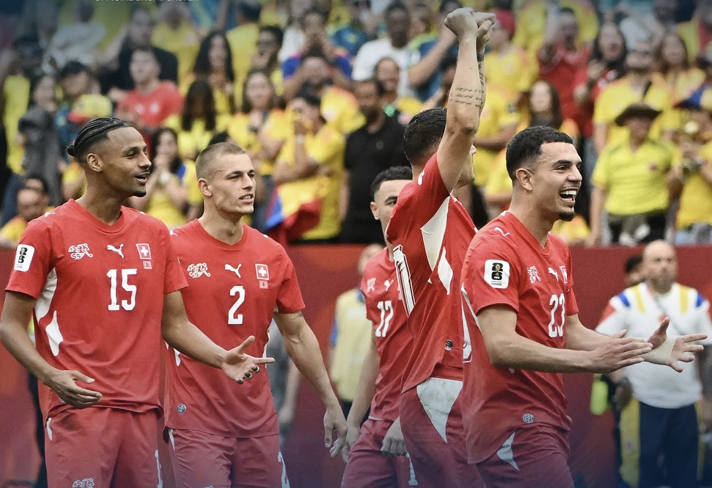 مونديال 2026 .. المنتخب السويسري يكمل عقد المتأهلين إلى ربع النهائي بفوزه على نظيره الكولومبي بصعوبة مونديال 2026 .. المنتخب السويسري يكمل عقد المتأهلين إلى ربع النهائي بفوزه على نظيره الكولومبي بصعوبة