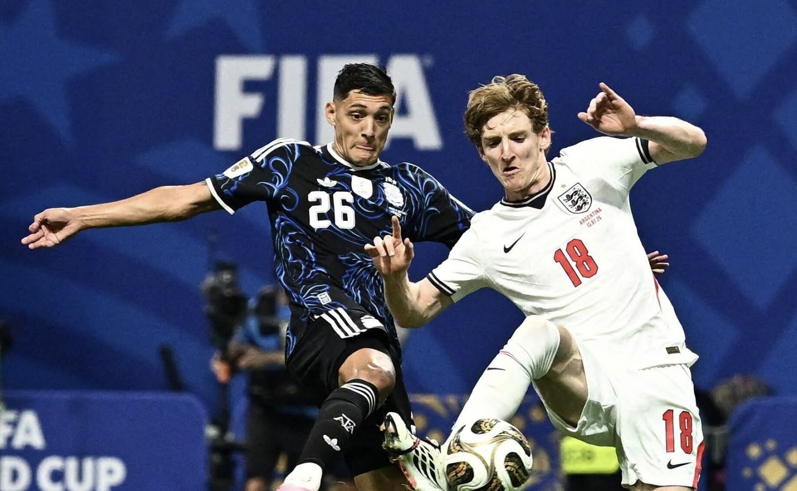 مونديال 2026 .. المنتخب الارجنتيني يتأهل إلى النهائي بفوزه على نظيره الانجليزي (2-1) مونديال 2026 .. المنتخب الارجنتيني يتأهل إلى النهائي بفوزه على نظيره الانجليزي (2-1)